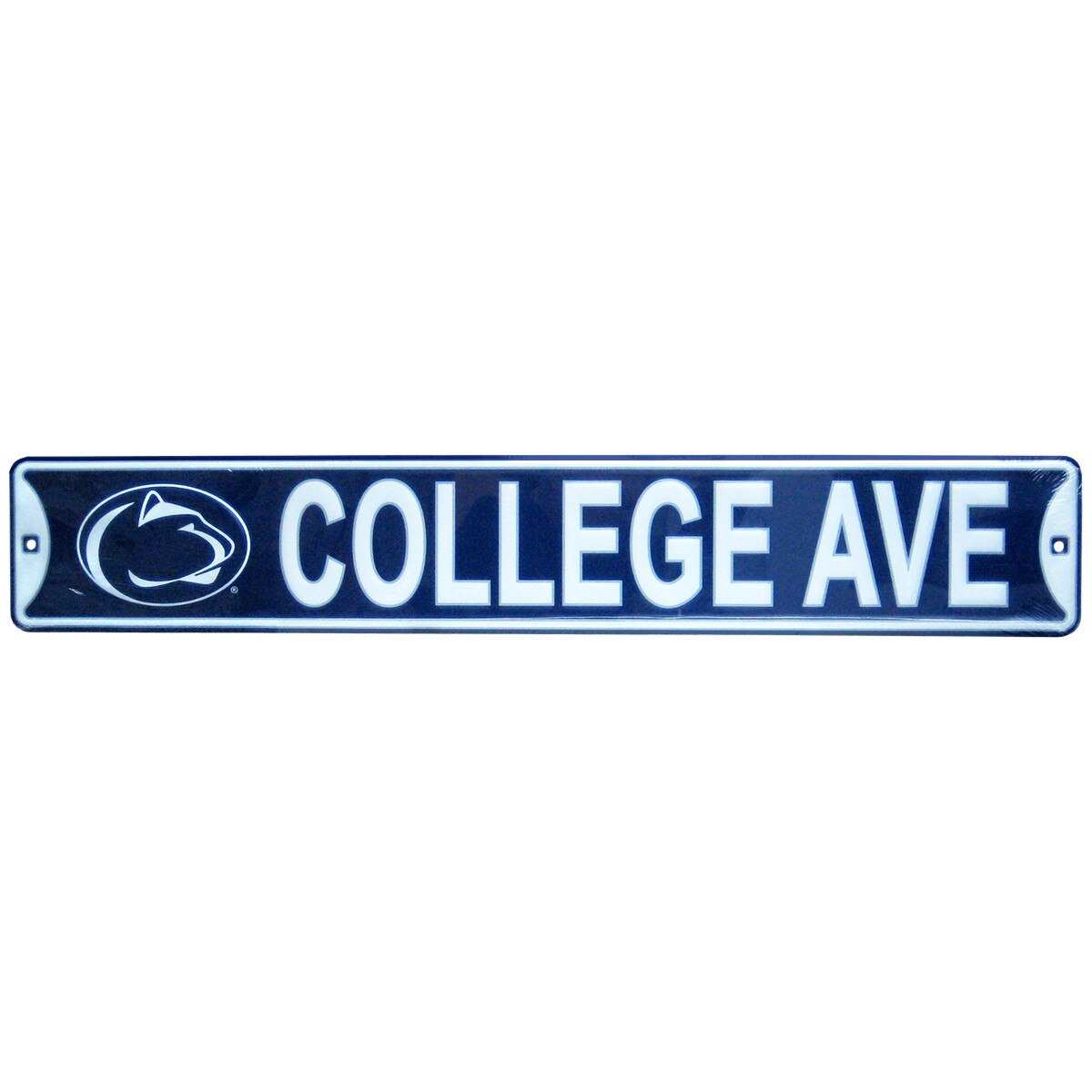 metal street sign Penn State Athletic Logo College Ave 36x6